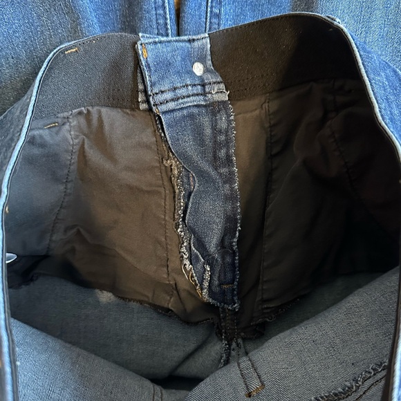 DEMOCRACY “Ab” technology high rise crop wide leg stretch jeans size 10 - Picture 7 of 7